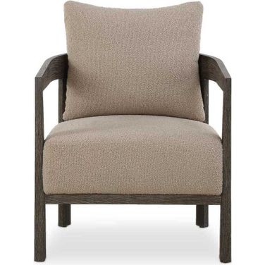 Sienna Fabric Accent Chair In Brown
