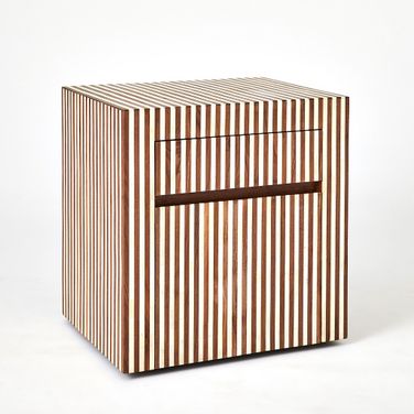 Sienna Filing Cabinet In Walnut and Bone
