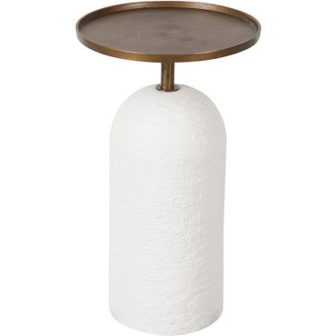 Sienna Martini Table In Cast Aluminum and White