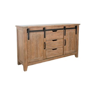 Sierra Sliding Door Sideboard In Amber