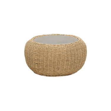 Siesta Outdoor Side Table In Natural and Black