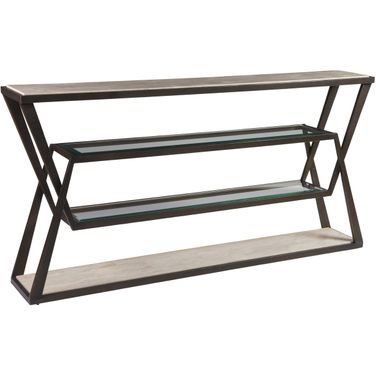 Signature Designs Adamo Cafe Console In Medium Brown