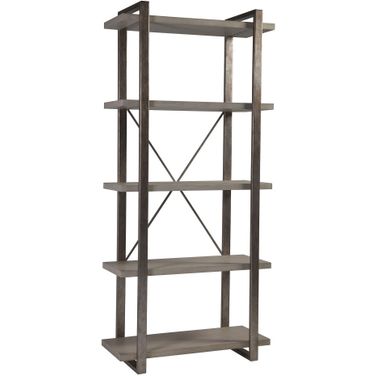 Signature Designs Soiree Etagere In Silver Leaf