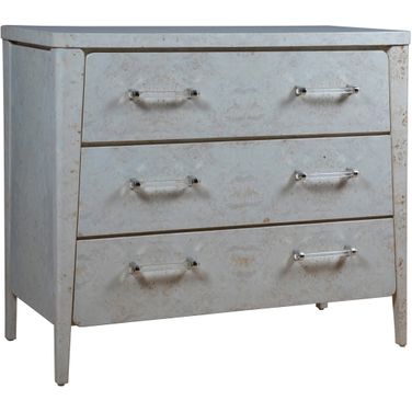 Signature Designs Baronet Hall Chest In Antiqued White