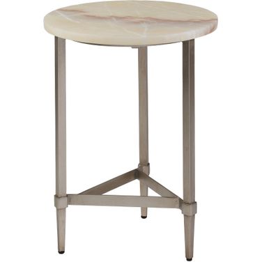 Signature Designs Benton Round Spot Table In Champagne