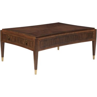 Signature Designs Chiavari Rectangular Cocktail Table In Dark Brown