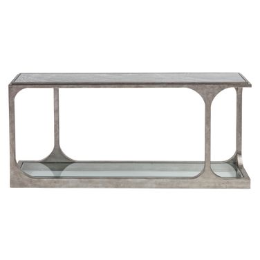 Signature Designs Bond Street Sofa Table In Silver Leaf