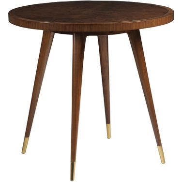 Signature Designs Marlowe Round End Table In Dark Brown