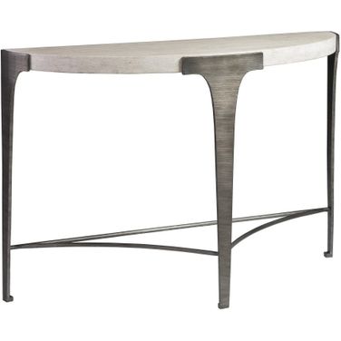Signature Designs Cachet Console In Silver Leaf
