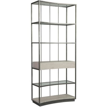 Signature Designs Cachet Etagere In Silver Leaf