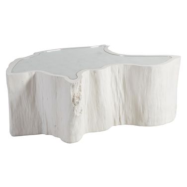 Signature Designs Capitola Asymmetrical Cocktail Table In White