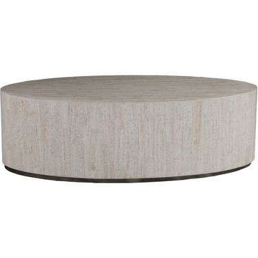 Signature Designs Cassio Oval Cocktail Table In Creamy White