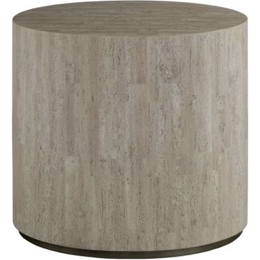 Signature Designs Cassio Oval Side Table In Creamy White