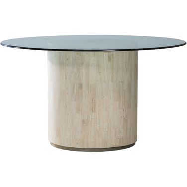 Signature Designs Cassio Round Dining Table In Cream White