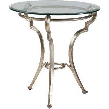 Signature Designs Colette Round End Table In Champagne