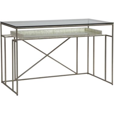 Signature Designs Cumulus Capiz Writing Table In Champagne