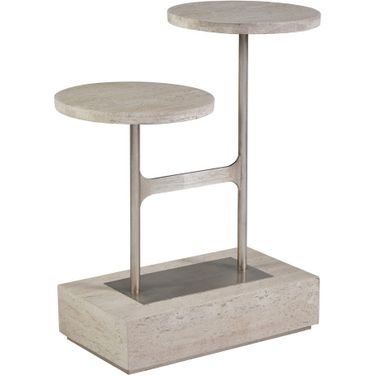 Signature Designs Cirque Tiered Rect Spot Table In Champagne