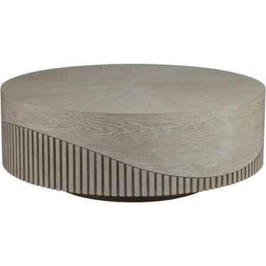 Signature Designs Daybreak Round Cocktail Table In Taupe