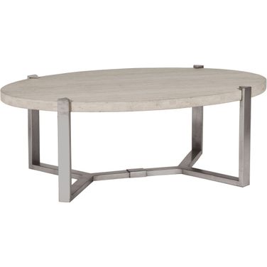 Signature Designs Denizen Cocktail Table In Silver Leaf