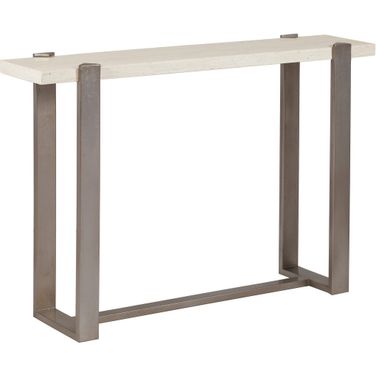 Signature Designs Denizen Console Table In Silver Leaf