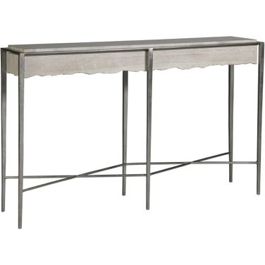 Signature Designs Everest Console In Silver Leaf
