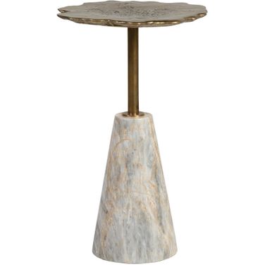Signature Designs Moriarty Round Spot Table In Zinc