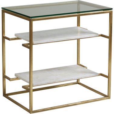 Signature Designs Cumulus Tier Table In Gold