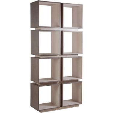 Signature Designs Mercury Eight-Cube Etagere In Gray Brown