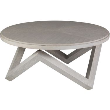 Signature Designs Isoceles Round Cocktail Table In Mist Gray