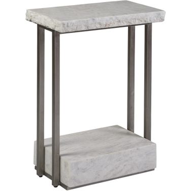 Signature Designs Kenzo Rectangular Spot Table In Silver Leaf