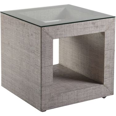 Signature Designs Precept Square End Table In Gray