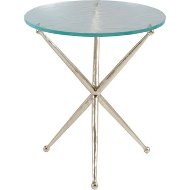 Signature Designs Marcus Round End Table In Champagne