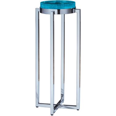 Signature Designs Photic Spot Table In Stainless Steel