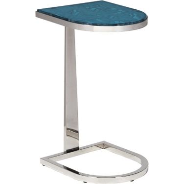 Signature Designs Placido Spot Table In Stainless Steel