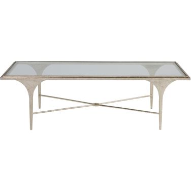 Signature Designs Porto Rectangular Cocktail Table In Champagne