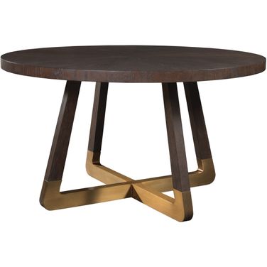 Verbatim Verbatim Round Dining Table In Dark Brown