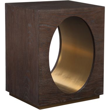 Verbatim Verbatim Rectangular End Table In Dark Brown