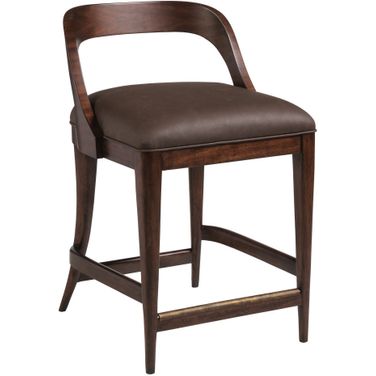 Signature Designs Beale Low Back Counter Stool In Warm Brown