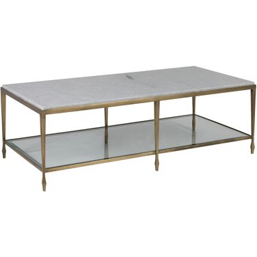 Signature Designs Sashay Rectangular Cocktail Table In Gold