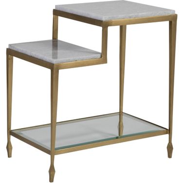 Signature Designs Sashay Rectangular End Table In Gold