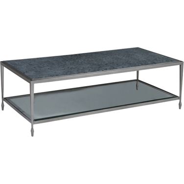 Signature Designs Sashay Rectangular Cocktail Table In Silver
