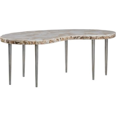 Signature Designs Seamount Kidney Cocktail Table In Gray