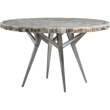 Signature Designs Seamount Round Dining Table In Gray