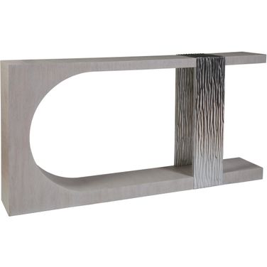 Signature Designs Sereno Long Console In Mist Gray