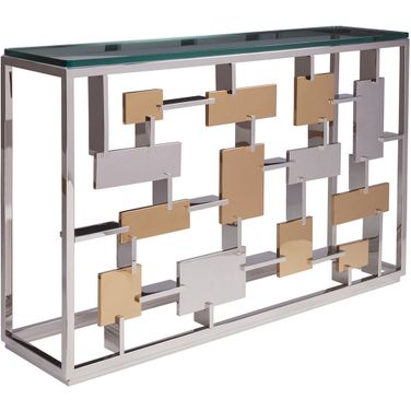 Signature Designs Cityscape Console In Stainless Steel