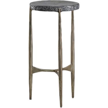 Signature Designs Tybalt Spot Table In Silver Leaf