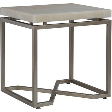 Signature Designs Vara Rectangular End Table In Champagne
