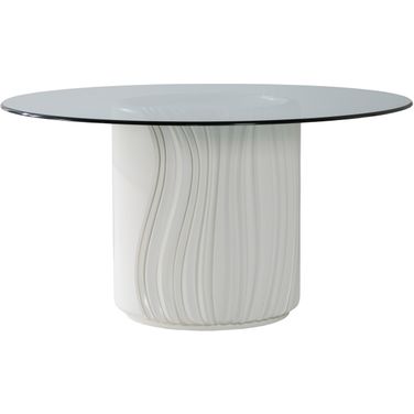Signature Designs Volante Round Dining Table In Ivory