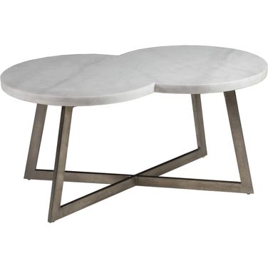 Signature Designs Aristo Rectangular Cocktail Table In Silver Leaf