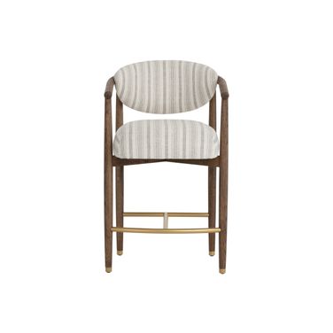 Sigrid Counter Stool In Antique Brown and Gifford Script